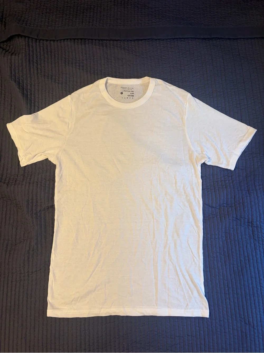 Perry Ellis White Crew Neck 3-Pack T-Shirts
